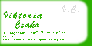 viktoria csako business card